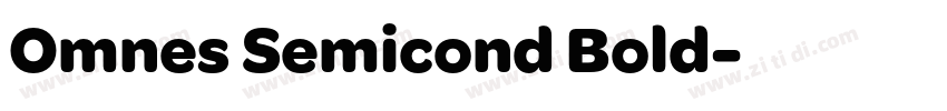 Omnes Semicond Bold字体转换 Omnes Semicond Bold字体转换